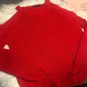 Sanctuary cold shoulder sweater